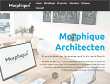 Tablet Screenshot of morphique.nl